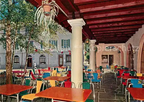 AK / Ansichtskarte Cevio Albergo Basodino Hotel Restaurant Terrasse Cevio