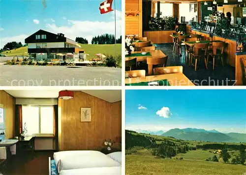 AK / Ansichtskarte Oberaegeri Hotel Bergrestaurant Raten Landschaftspanorama Alpen Oberaegeri