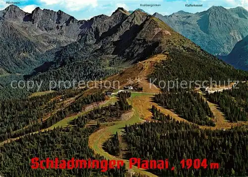 AK / Ansichtskarte Schladming_Obersteiermark Schladminger Planai Alpenpanorama Fliegeraufnahme Schladming_Obersteiermark