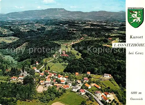 AK / Ansichtskarte Lassnitzhoehe gegen Schoeckel Fliegeraufnahme Lassnitzhoehe