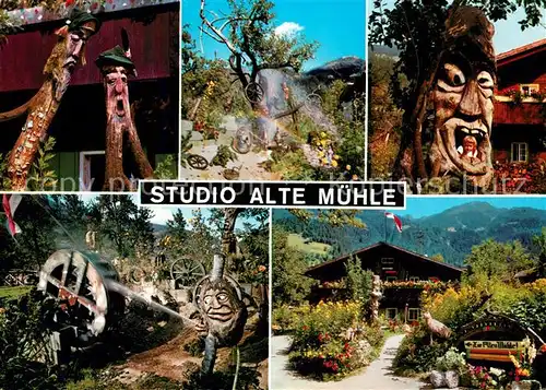 AK / Ansichtskarte Mayrhofen_Zillertal Studio Alte Muehle Mineralien Gemaelde Schnitzereien Handwerk Mayrhofen_Zillertal