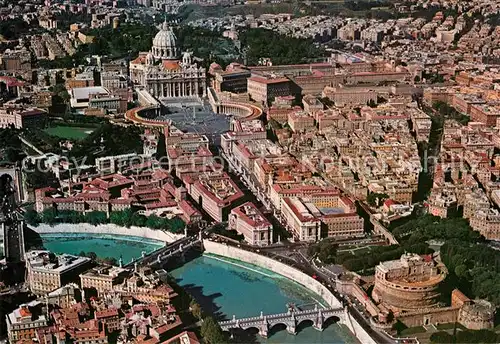AK / Ansichtskarte Roma_Rom Citta del Vaticano veduta aerea Roma_Rom