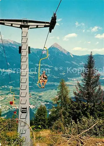 AK / Ansichtskarte Koetschach Mauthen_Kaernten Sessellift Mauthneralm Blick ins Tal Alpenpanorama Koetschach Mauthen Kaernten