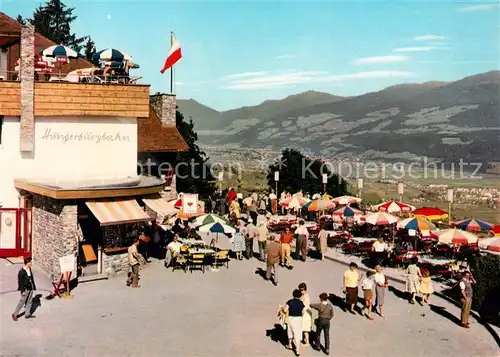 AK / Ansichtskarte Hungerburg_Innsbruck Terrassencafe Blick ins Tal Hungerburg Innsbruck