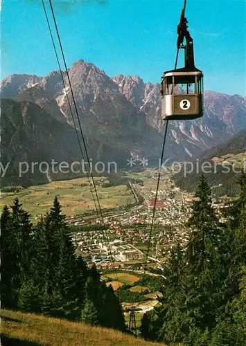 AK / Ansichtskarte Lienz_Tirol Zettersfeld Seilbahn Blick ins Tal gegen Spitzkofel Lienzer Dolomiten Lienz Tirol