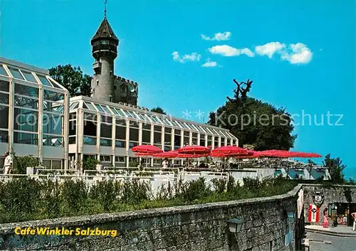 AK / Ansichtskarte Salzburg_Oesterreich Cafe Winkler am Moenchsberg Terrasse Salzburg_Oesterreich