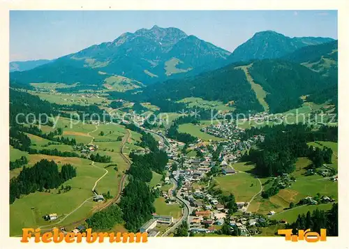 AK / Ansichtskarte Fieberbrunn_Tirol Wander und Ferienparadies Blick gegen Spielberg Fliegeraufnahme Fieberbrunn Tirol