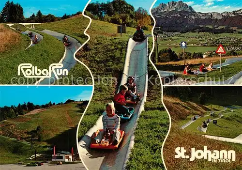 AK / Ansichtskarte St_Johann_Tirol Rolba Run Sommerrodelbahn Alpenpanorama St_Johann_Tirol