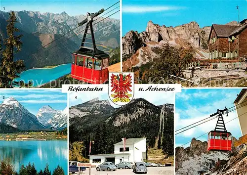 AK / Ansichtskarte Maurach_Achensee Rofanseilbahn Bergbahn Karwendelgebirge Erfurter Huette Maurach Achensee