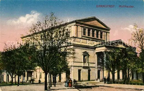 AK / Ansichtskarte Darmstadt Hoftheater Darmstadt