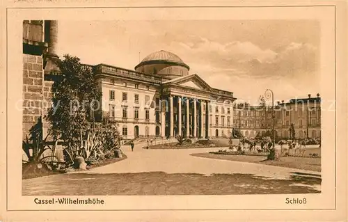 AK / Ansichtskarte Wilhelmshoehe_Kassel Schloss Wilhelmshoehe Kassel