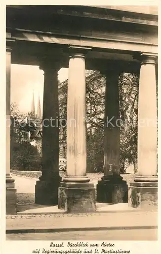 AK / Ansichtskarte Kassel Regierungsgebaeude Sankt Martinstuerme  Kassel