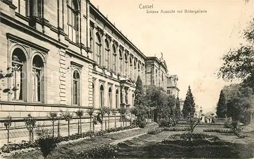 AK / Ansichtskarte Cassel_Kassel Schoene Aussicht mit Bildergalerie Cassel Kassel