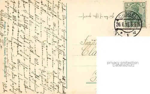 AK / Ansichtskarte Cassel_Kassel Schoene Aussicht mit Bildergalerie Cassel Kassel