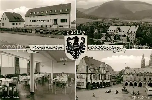 AK / Ansichtskarte Goslar Grosshandelsschulungsheim Speisesaal Kaiserpfalz Marktplatz Goslar
