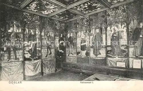 AK / Ansichtskarte Goslar Rathaussaal I Gemaelde Goslar