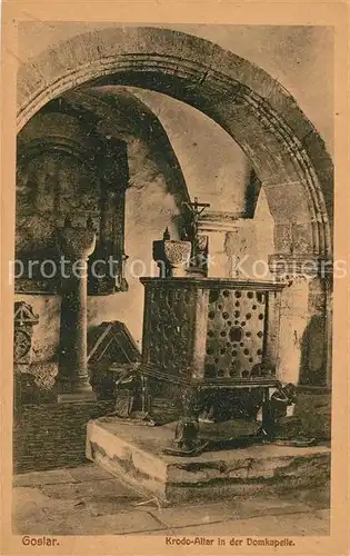 AK / Ansichtskarte Goslar Krodo Altar Domkapelle Goslar