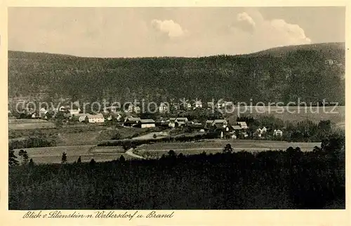 AK / Ansichtskarte Waltersdorf_Bad_Schandau Blick vom Lilienstein Brand Waltersdorf_Bad_Schandau