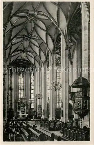 AK / Ansichtskarte Annaberg Buchholz_Erzgebirge Annenkirche Innenansicht Annaberg Buchholz