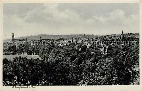 AK / Ansichtskarte Komotau Panorama Komotau