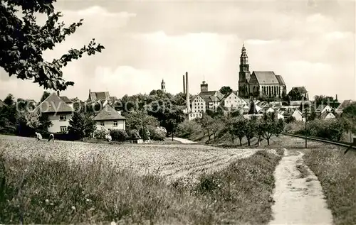 AK / Ansichtskarte Kamenz_Sachsen Panorama Kirche Kamenz Sachsen