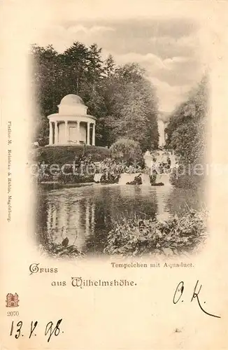 AK / Ansichtskarte Wilhelmshoehe_Kassel Tempelchen Aquaduct Wilhelmshoehe Kassel