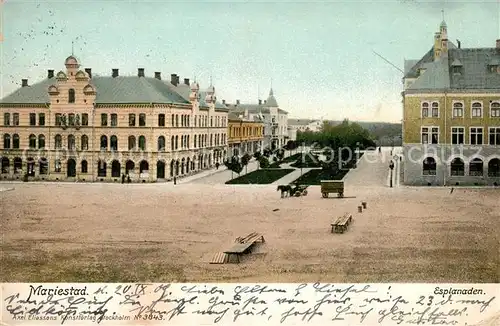 AK / Ansichtskarte Mariestad Esplanaden Mariestad