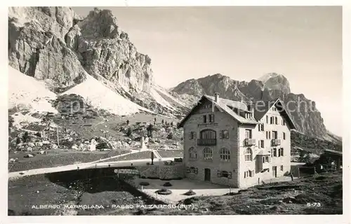 AK / Ansichtskarte Passo_Falzarego Albergo Marmolada Passo Falzarego