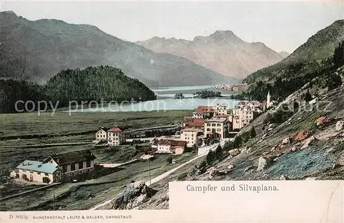 AK / Ansichtskarte Campfer_St_Moritz_GR mit Silvaplana Campfer_St_Moritz_GR