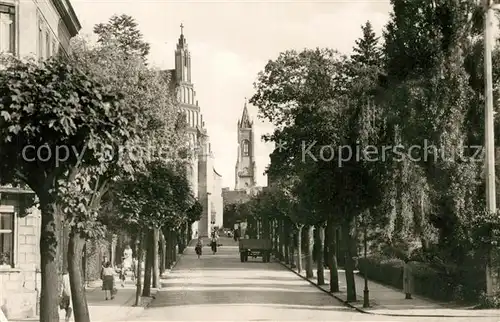 AK / Ansichtskarte Kamenz_Sachsen Poststrasse Kamenz Sachsen