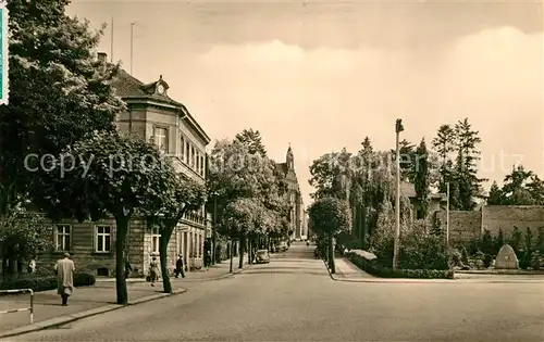 AK / Ansichtskarte Kamenz_Sachsen Strassenpartie Kamenz Sachsen