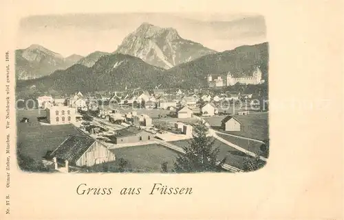 AK / Ansichtskarte Fuessen_Allgaeu Panorama Fuessen Allgaeu