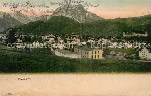 AK / Ansichtskarte Fuessen_Allgaeu Panorama Fuessen Allgaeu