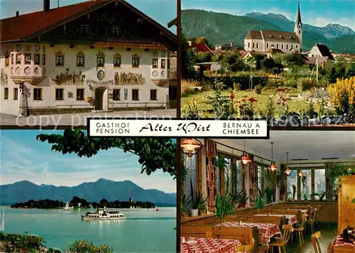 AK / Ansichtskarte Bernau_Chiemsee Gasthaus Pension Alter Wirt Bernau Chiemsee
