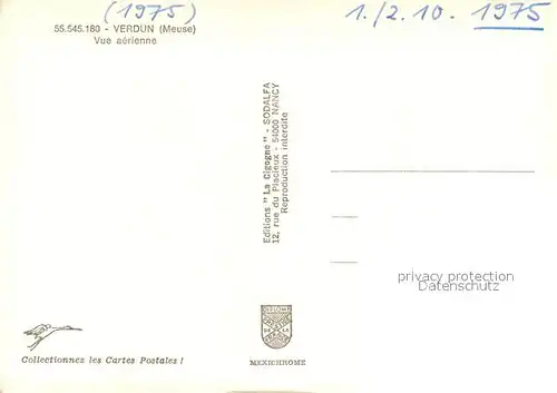 AK / Ansichtskarte Verdun_Meuse Fliegeraufnahme Brueckenpartie Verdun Meuse
