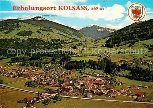 AK / Ansichtskarte Kolsass Fliegeraufnahme im Unterinntal mit Weerberg Kolsass
