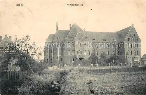 AK / Ansichtskarte Werl_Westfalen Krankenhaus Werl_Westfalen