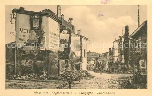 AK / Ansichtskarte Longuyon Carnot Strasse  Longuyon
