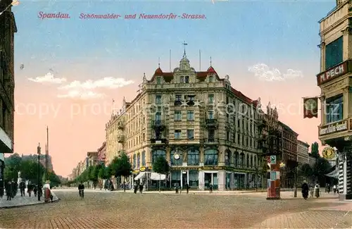 AK / Ansichtskarte Spandau Schoenwalder  und Neuendorfer Strasse  Spandau