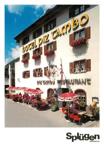 AK / Ansichtskarte Spluegen_GR Hotel Piz Tambo Spluegen_GR