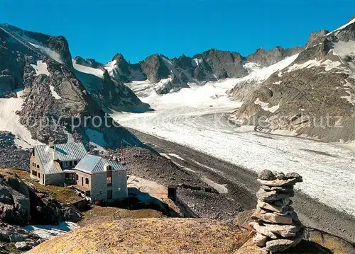 AK / Ansichtskarte Maloja_Chiavenna Restaurant am Cavloccio See Gletscher Maloja Chiavenna