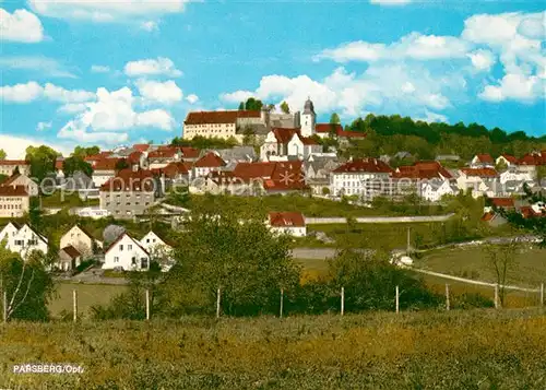 AK / Ansichtskarte Parsberg_Oberpfalz Teilansicht mit Schloss Parsberg Oberpfalz