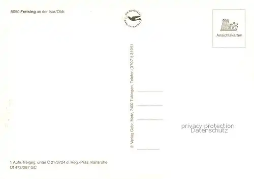 AK / Ansichtskarte Weihenstephan_Freising Technische Universitaet Fliegeraufnahme Wandgemaelde Weihenstephan_Freising