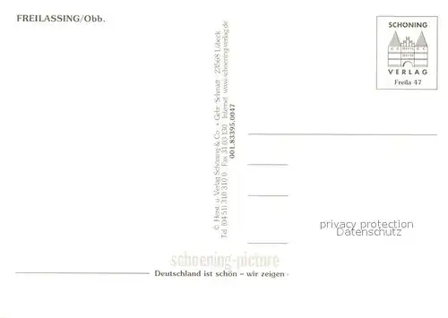 AK / Ansichtskarte Freilassing Stadtmuseum Kirche Brunnen Strassencafe Schloss Freilassing