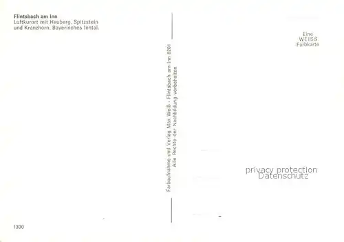 AK / Ansichtskarte Flintsbach_Inn Luftkurort mit Heuberg Spitzstein Kranzhorn Chiemgauer Alpen Inntal Fliegeraufnahme Flintsbach Inn