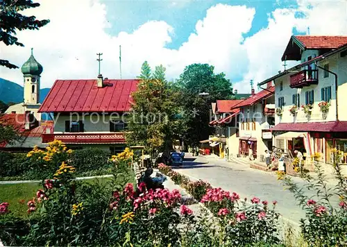 AK / Ansichtskarte Fischbachau Dorfbild mit Kirche Fischbachau