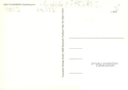 AK / Ansichtskarte Falkenberg_Niederbayern Panorama Kirche Rathaus Platz Falkenberg Niederbayern