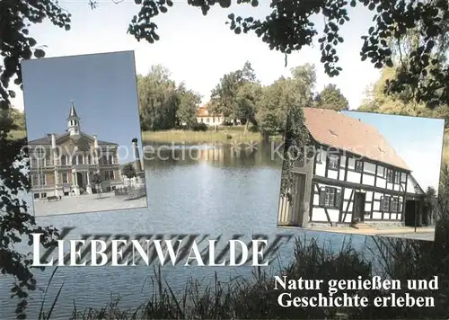 AK / Ansichtskarte Liebenwalde Muehlensee Rathaus Fachwerkhaus Liebenwalde