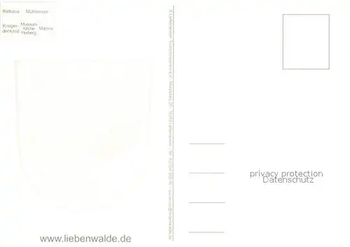 AK / Ansichtskarte Liebenwalde Rathaus Muehlensee Kriegerdenkmal Museum Marina Liebenwalde