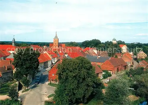 AK / Ansichtskarte Lenzen_Elbe Ortsbild mit Kirche Lenzen Elbe